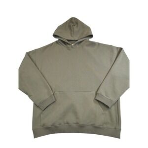 ABSENT AB Essential Hoodie Olive Green Men's L Cotton Blend Pullover Sweatshirt